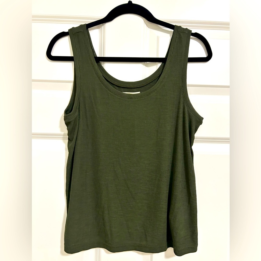 Madewell Olive Green Tank, Size S.